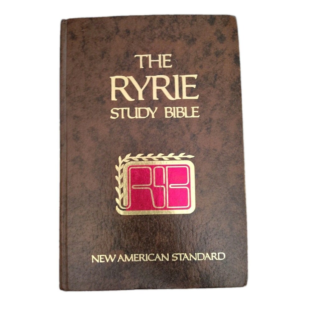 The Ryrie Study Bible NASB New American Standard 1978 Moody Press